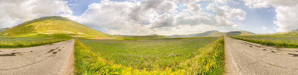 Virtual Tour della Piana di Castelluccio - Norcia